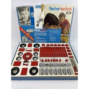 FischerTechnik Standard Set 100 Germany w/ Box‎ & Booklets Vintage Incomplete